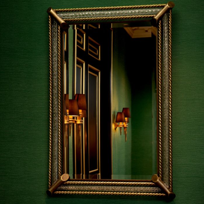 Miroir rectangulaire en laiton | Eichholtz Civita