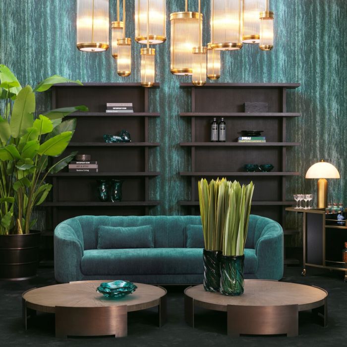 Suspension dorée en verre | Eichholtz Rousseau S