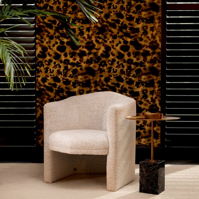 Fauteuil en tissu blanc cassé | Eichholtz Watertown