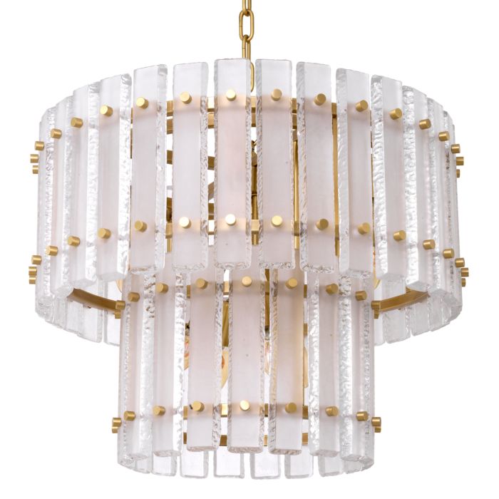 Lustre doré en verre dépoli | Eichholtz Blason