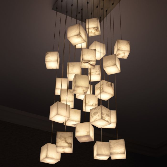 Lustre doré en albâtre | Eichholtz Duboce