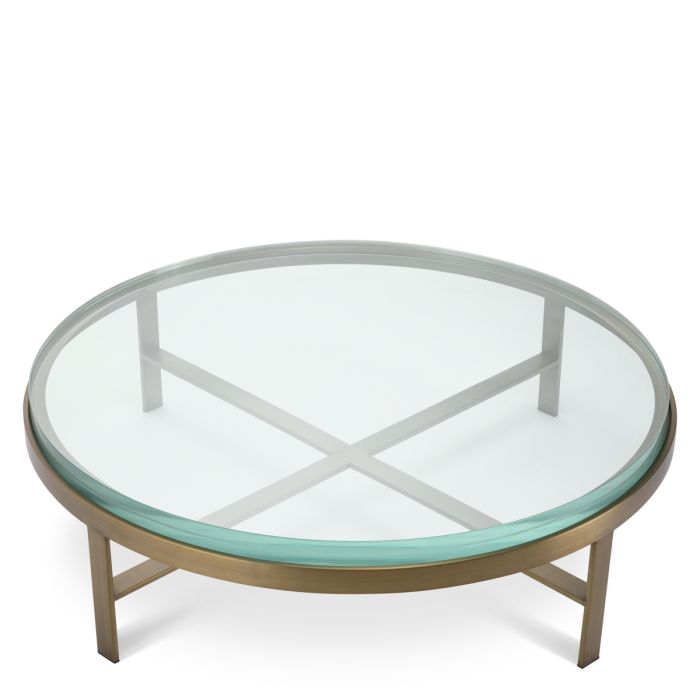 Table basse en laiton brossé | Eichholtz Hoxton