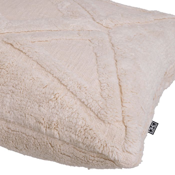 Coussin carré en coton blanc cassé | Eichholtz Malua L