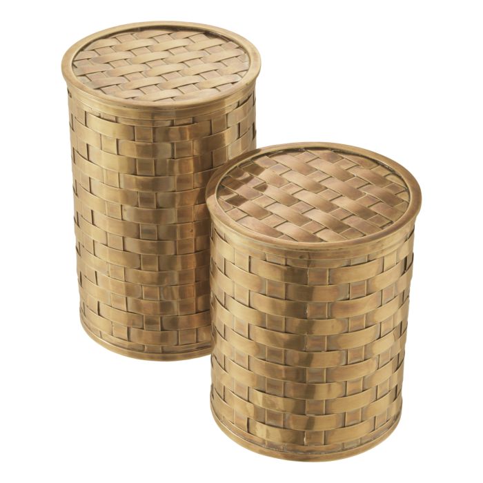 Boîte en laiton vieilli (lot de 2) | Eichholtz Lausanne