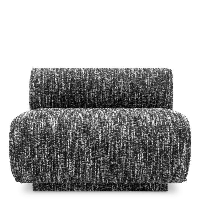 Fauteuil bouclé blanc et noir | Eichholtz Urbano