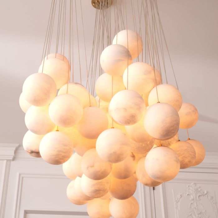 Lustre doré en albâtre | Eichholtz Sphinx S