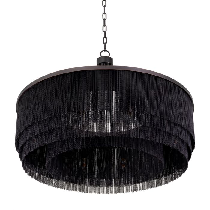 Lustre en bronze à franges | Eichholtz Tissot L