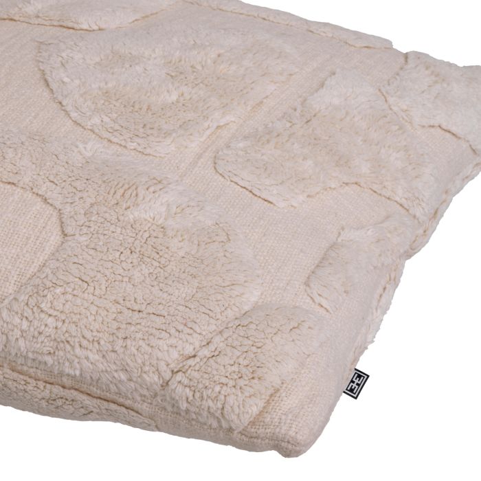 Coussin carré en coton blanc cassé | Eichholtz Menos L