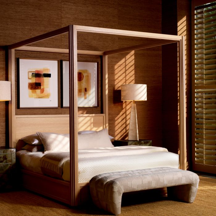 Banc à motifs en tissu sable | Eichholtz Eastborne