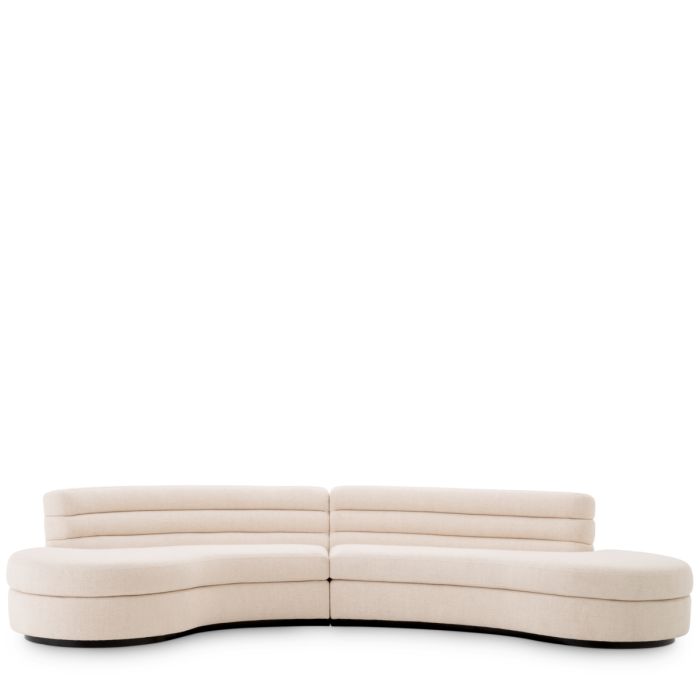 Canapé 4-5 places en tissu beige | Eichholtz Lennox