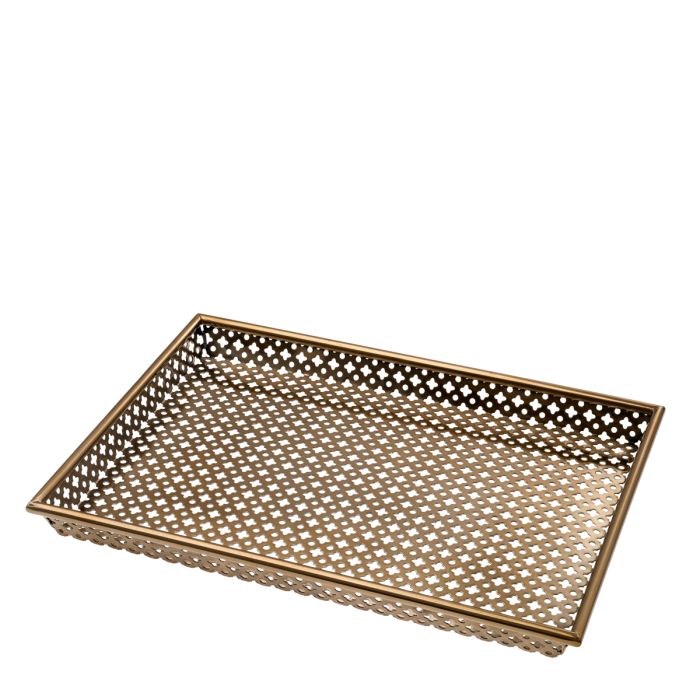 Plateau rectangulaire en laiton vieilli | Eichholtz Sirenuse S