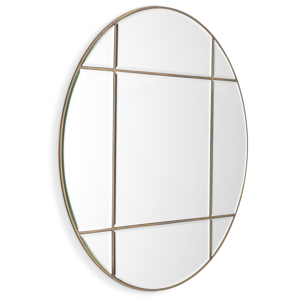 Miroir en laiton vintage | Eichholtz Beaumont. - vue de détail | REMO-HOME