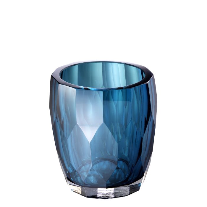 Vase en verre soufflé bleu | Eichholtz Marquis