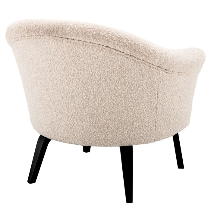 Fauteuil bouclé crème | Eichholtz Moretti