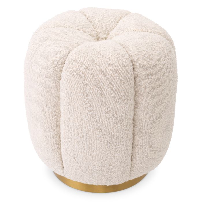 Pouf bouclé crème | Eichholtz Orchanic