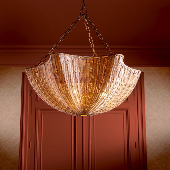 Lustre doré en rotin | Eichholtz Los Palmos