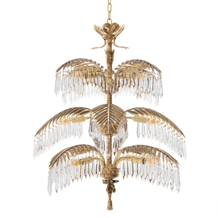 Lustre doré en cristal | Eichholtz Hildebrandt L