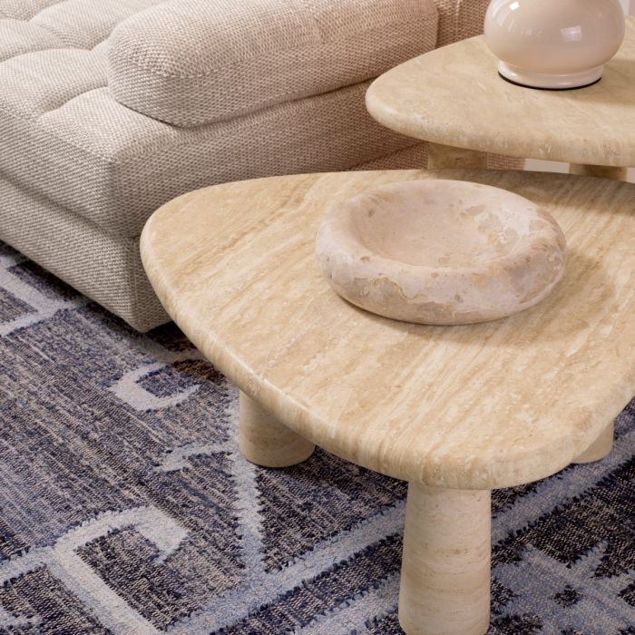 Table d'appoint en travertin | Eichholtz Larino L