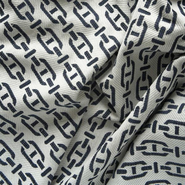 Tissu d'ameublement Burlington Navy Cigarette and Match | Andrew Ma... - vue principale | REMO-HOME