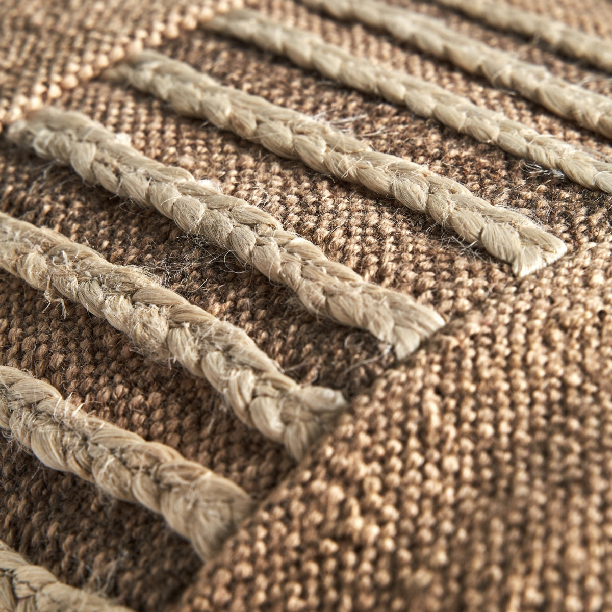 Coussin rectangulaire en jute marron | Vical Elgin | REMO, mobilier et décoration d'intérieur