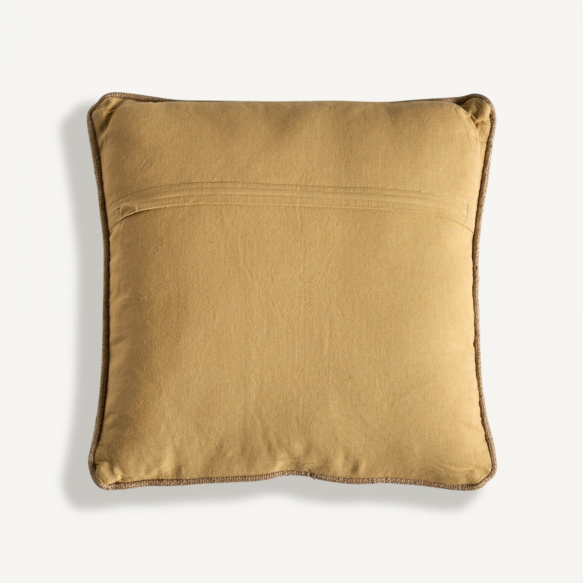 Coussin carré en jute marron/beige kilim | Vical Keith | REMO, mobilier et décoration d'intérieur