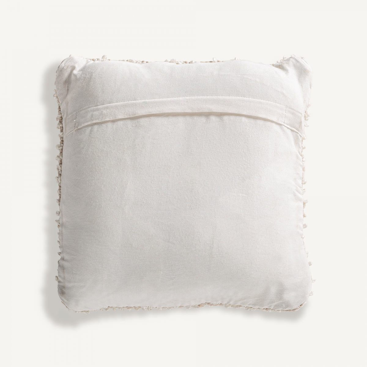 Coussin d'extérieur carré en tissu blanc/beige | Vical Aleph | REMO, mobilier et décoration d'extérieur