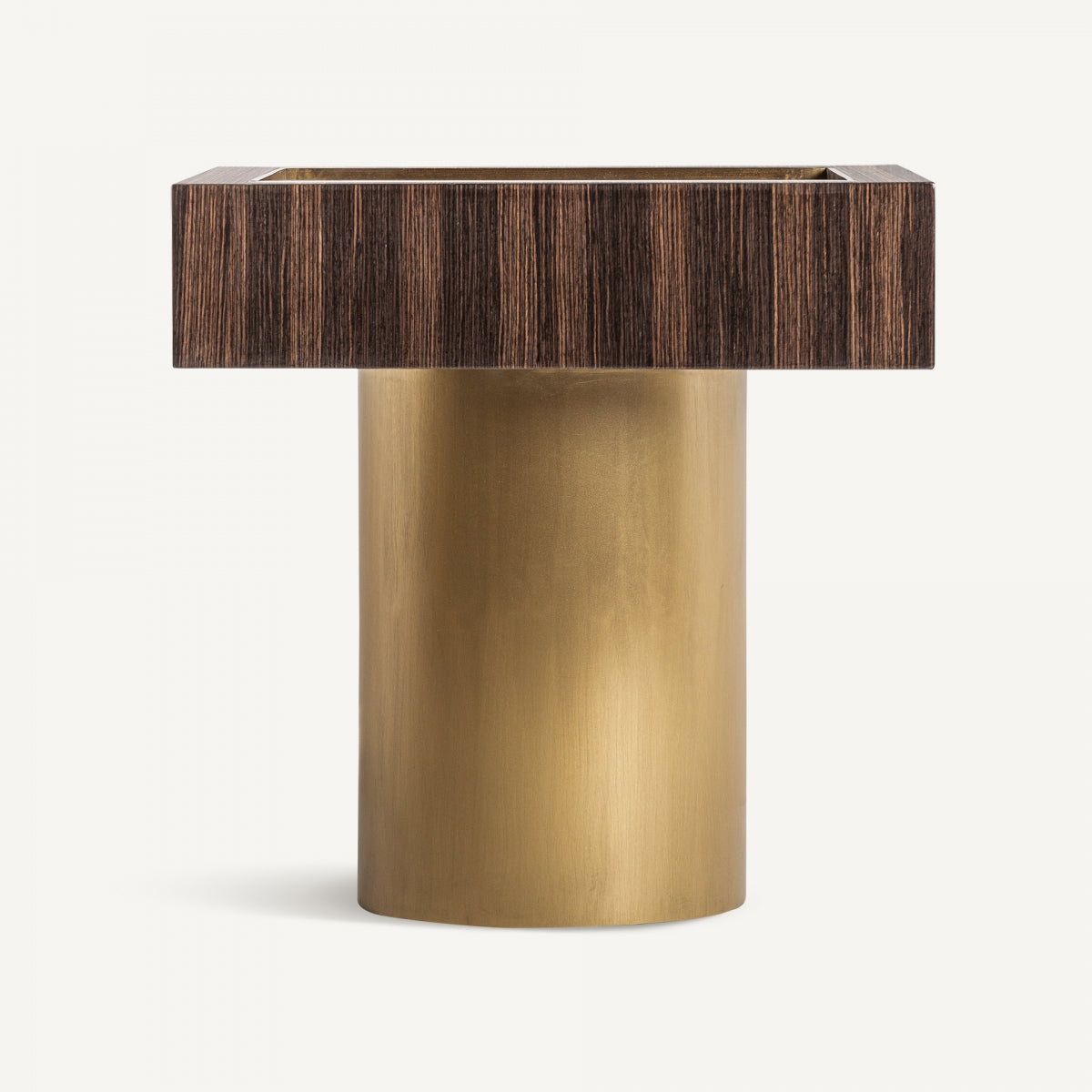 Table d'appoint en bois et laiton doré | VIDAL Cheb | REMO, mobilier et décoration d'intérieur