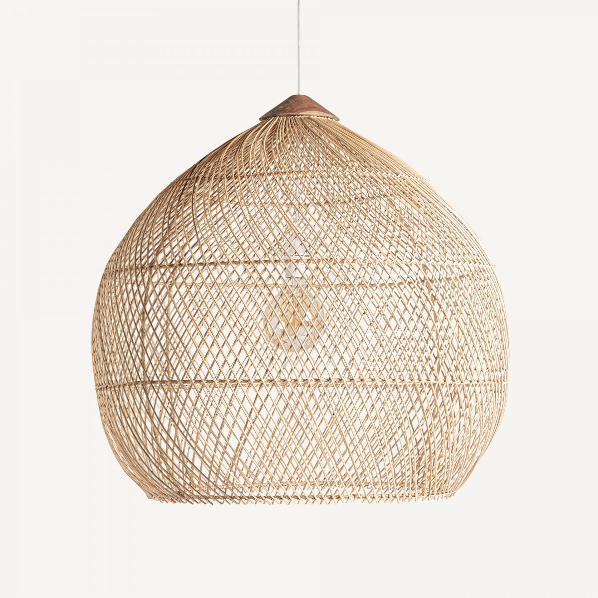 Lustre en rotin marron | VICAL Burbuja L | REMO, mobilier et décoration d'intérieur