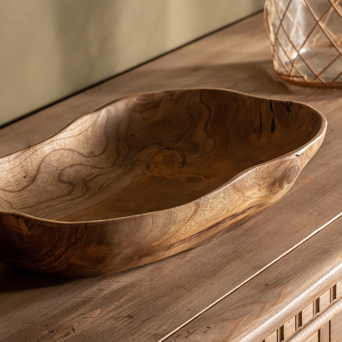 Vide-poche en bois de teck | VICAL Ikuah | REMO, mobilier et décoration d'intérieur