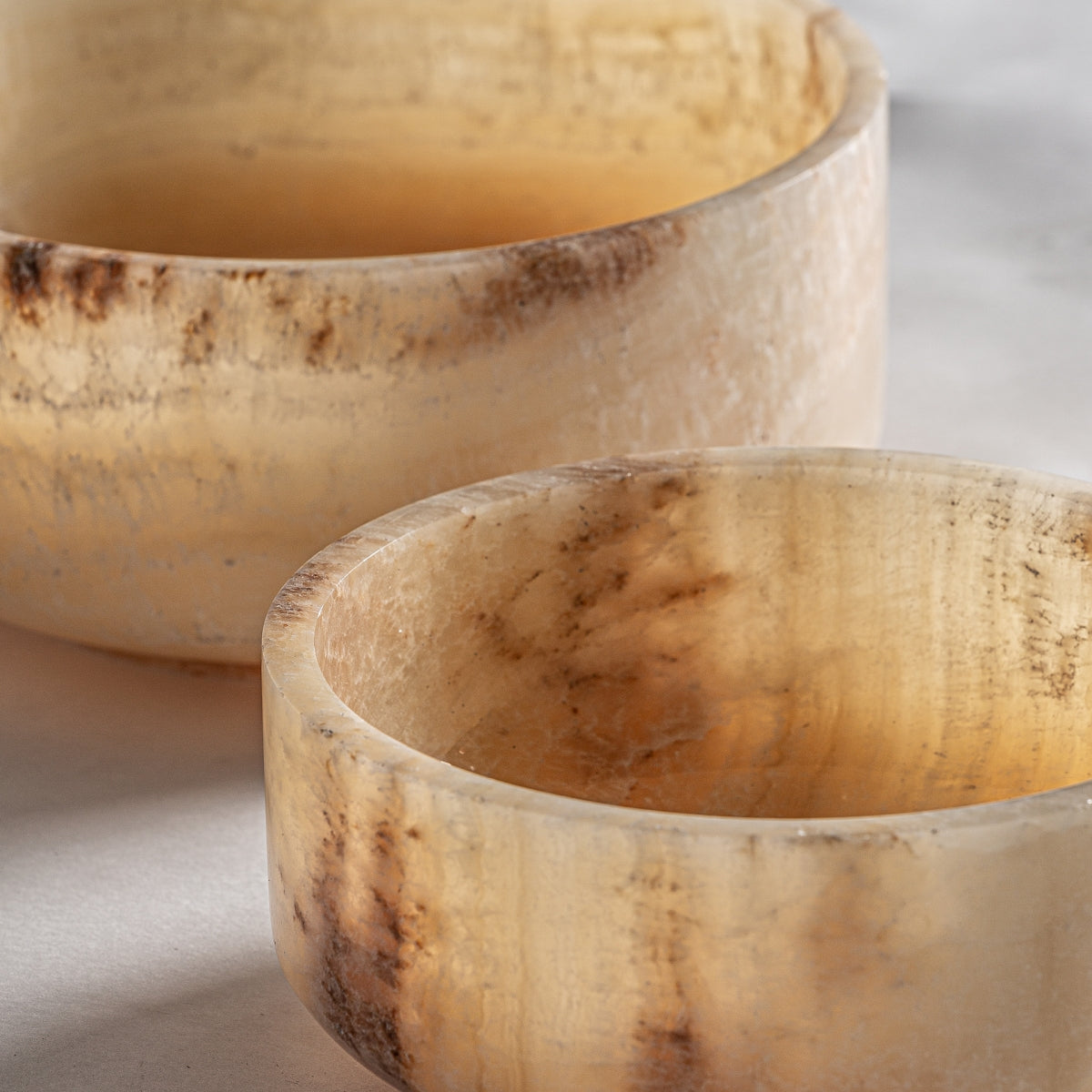 Vide-poche en onyx beige (lot de 2) | VICAL Daily | REMO, mobilier et décoration d'intérieur