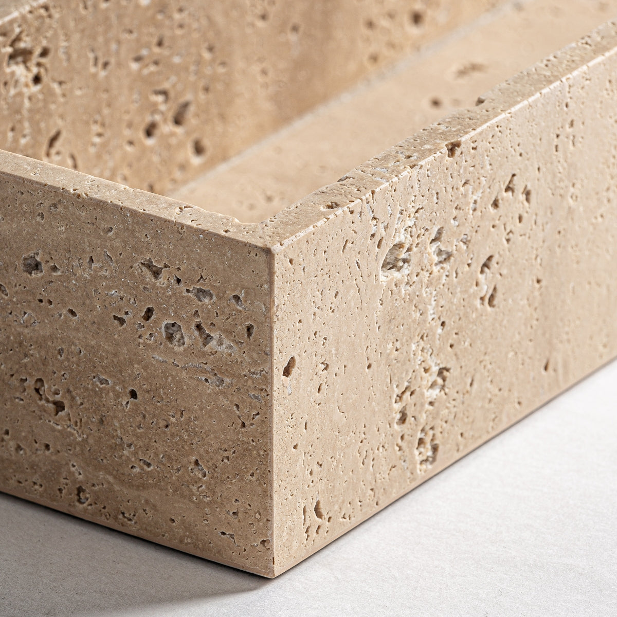 Vide-poche rectangulaire en marbre beige | VICAL Tetbury | REMO, mobilier et décoration d'intérieur