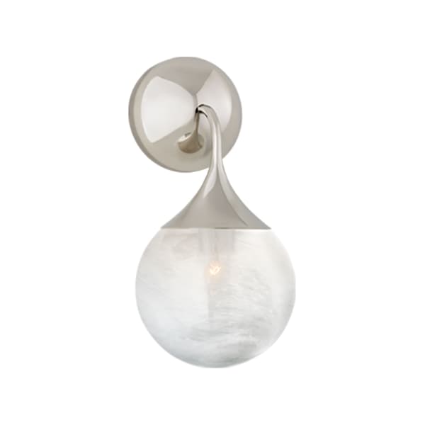 Applique murale Cristol Single Nickel | Andrew Martin - vue principale | REMO-HOME