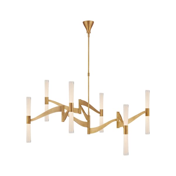 Plafonnier Brenta Grande Chandelier Brass | Andrew Martin - vue principale | REMO-HOME
