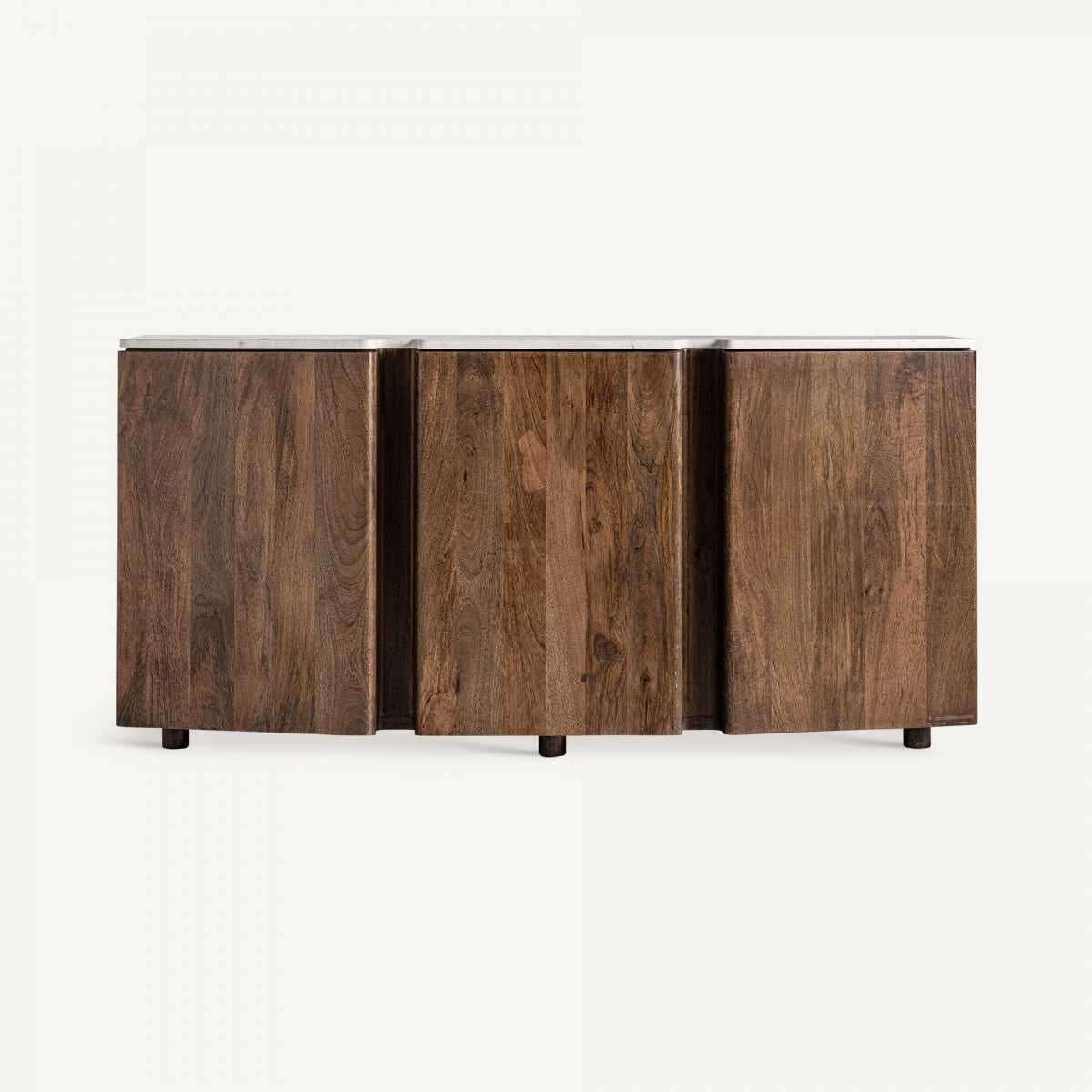 Buffet en bois de manguier et marbre blanc | Vical Konz | REMO, mobilier et décoration d'intérieur