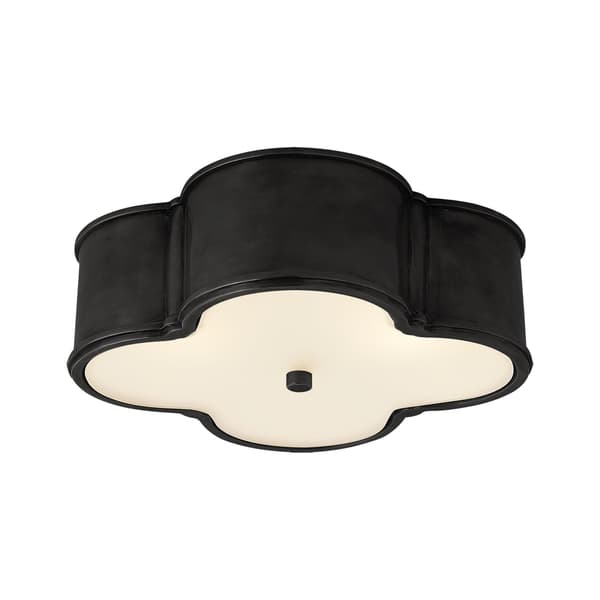 Plafonnier Basil Flush Gunmetal | Andrew Martin - vue principale | REMO-HOME