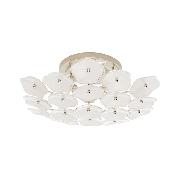 Plafonnier Leighton Flush Nickel | Andrew Martin - vue principale | REMO-HOME