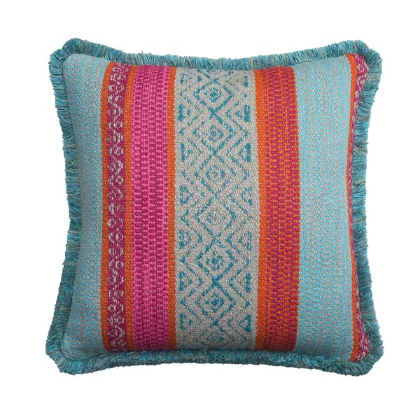 Coussin décoratif Pampas Teal Plumes durables | Andrew Martin - vue principale | REMO-HOME