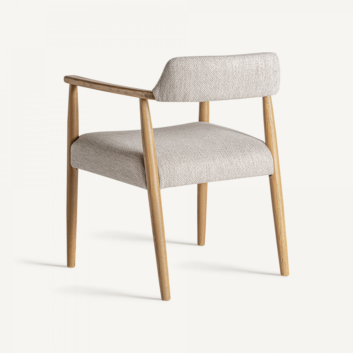 Chaise de salle à manger en tissu beige | VICAL Stample | REMO, mobilier et décoration d'intérieur