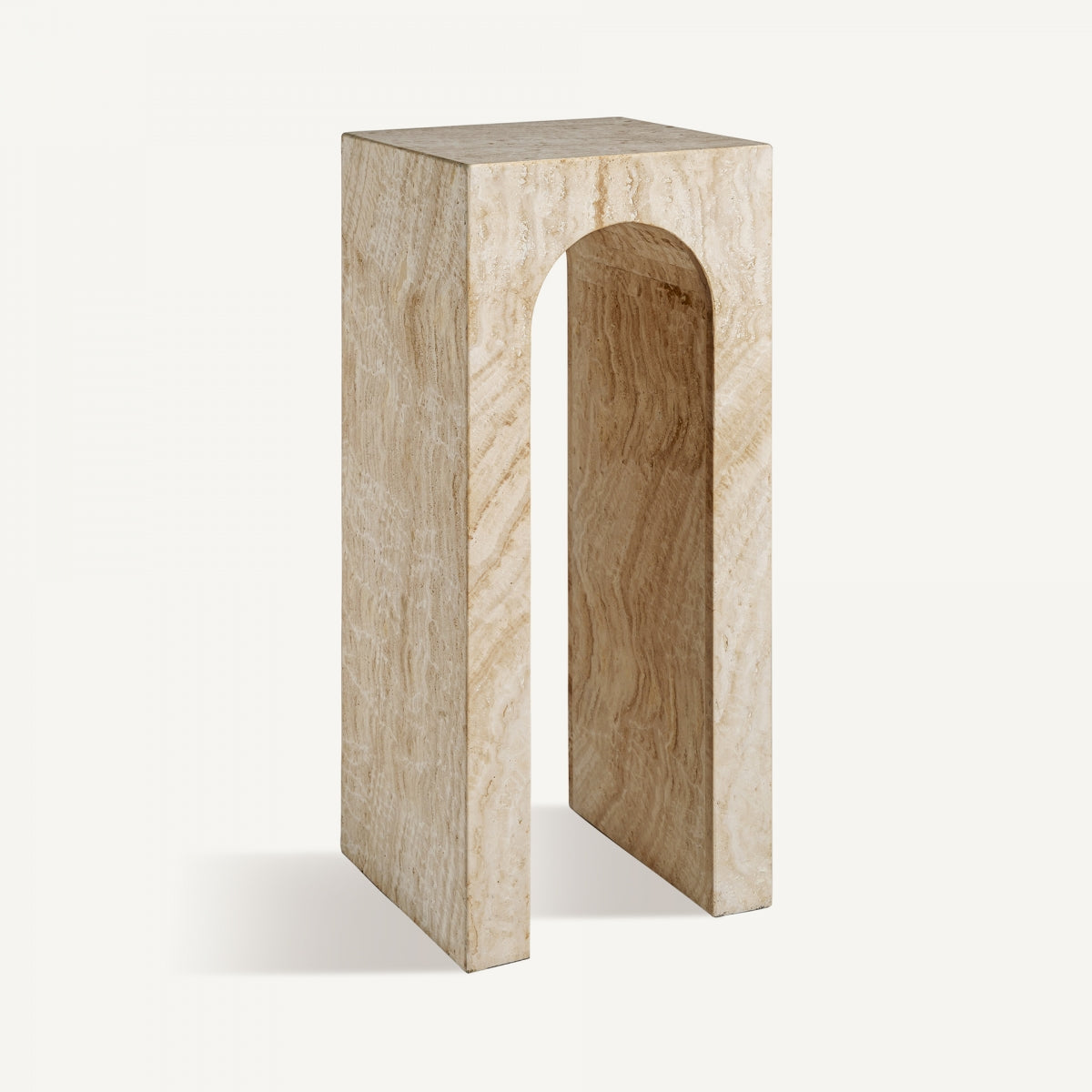 Table d'appoint en travertin | Vical Thiennes L | REMO, mobilier et décoration d'intérieur