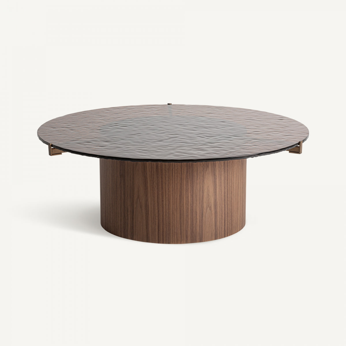 Table basse en bois et verre soufflé | Vical Giswil | REMO, mobilier et décoration d'intérieur