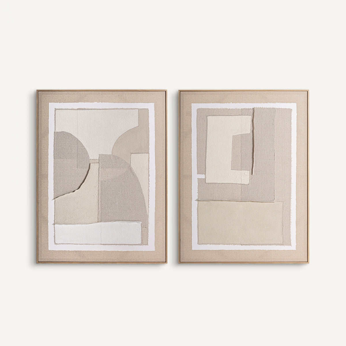 Tableau sur toile beige (lot de 2) | Vical Daray | REMO, mobilier et décoration d'intérieur