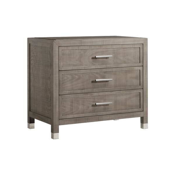 Table de chevet Raffles Nightstand Grey | Andrew Martin - vue principale | REMO-HOME
