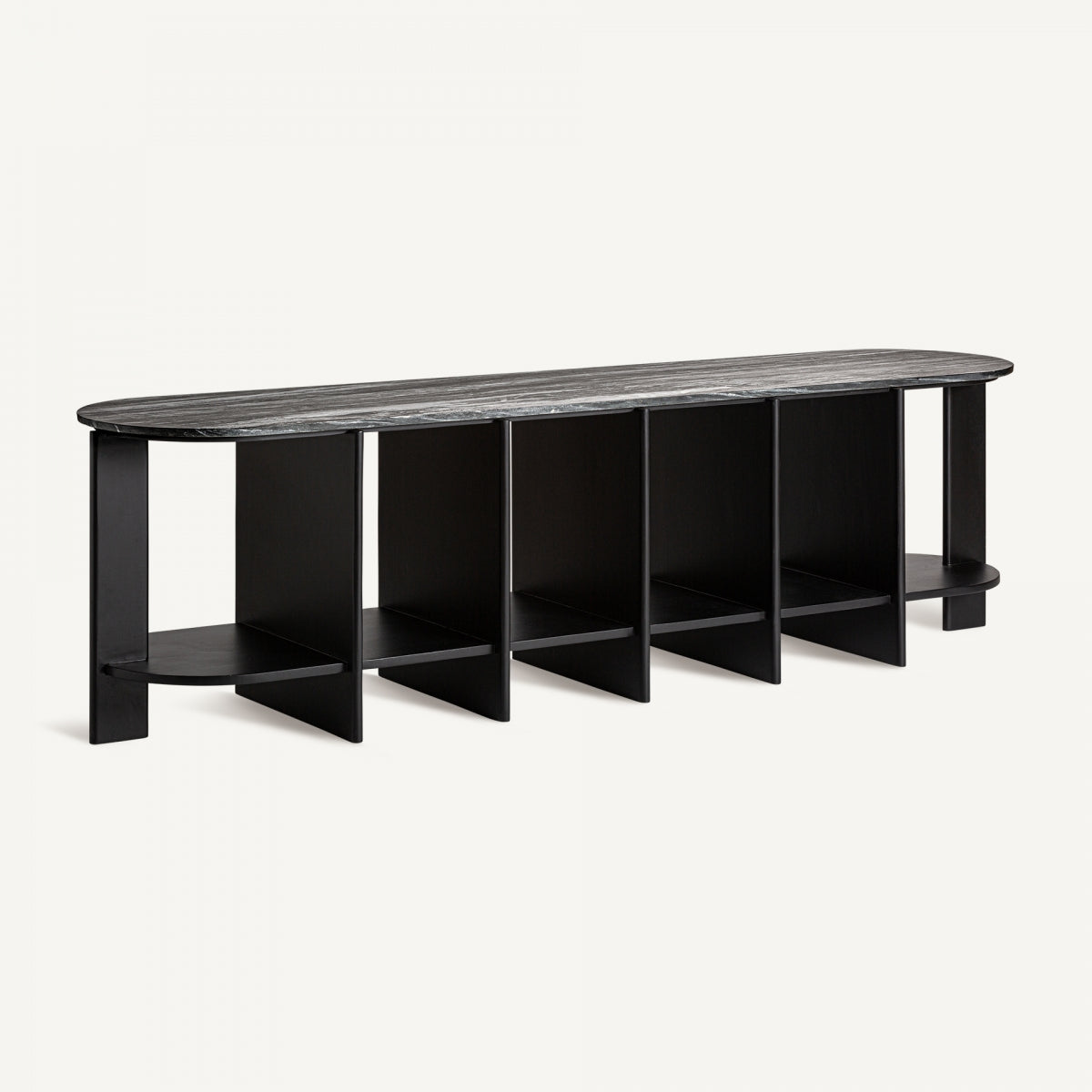 Console en manguier et marbre noir | Vical Nara | REMO, mobilier et décoration d'intérieur