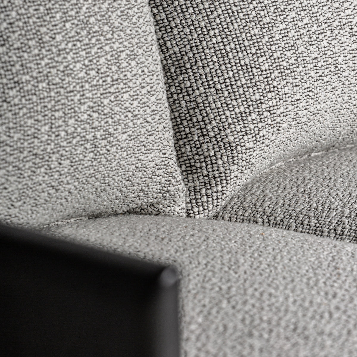 Canapé 4 places bouclé gris | Vical Nara | REMO, mobilier et décoration d'intérieur