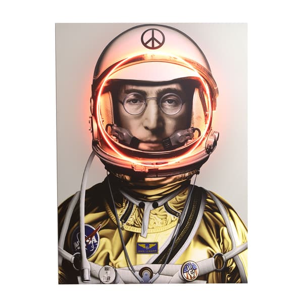 Sculpture néon Space Man Lennon Gold | Andrew Martin - vue principale | REMO-HOME