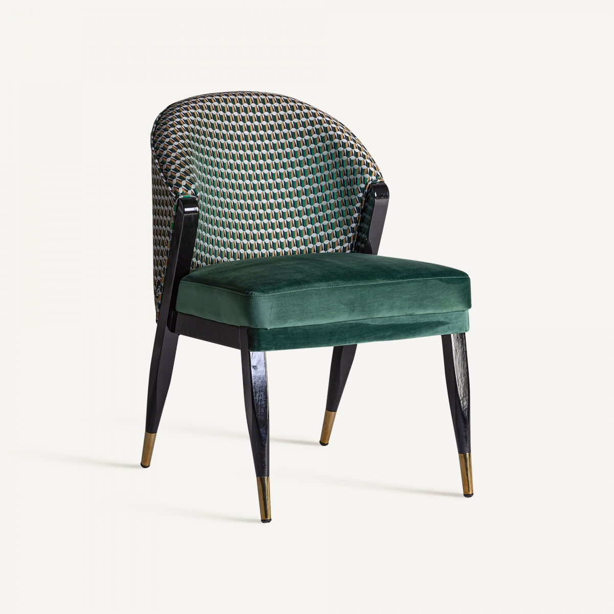 Chaise de salle à manger en velours vert | Vical Kelheim | REMO, mobilier et décoration d'intérieur
