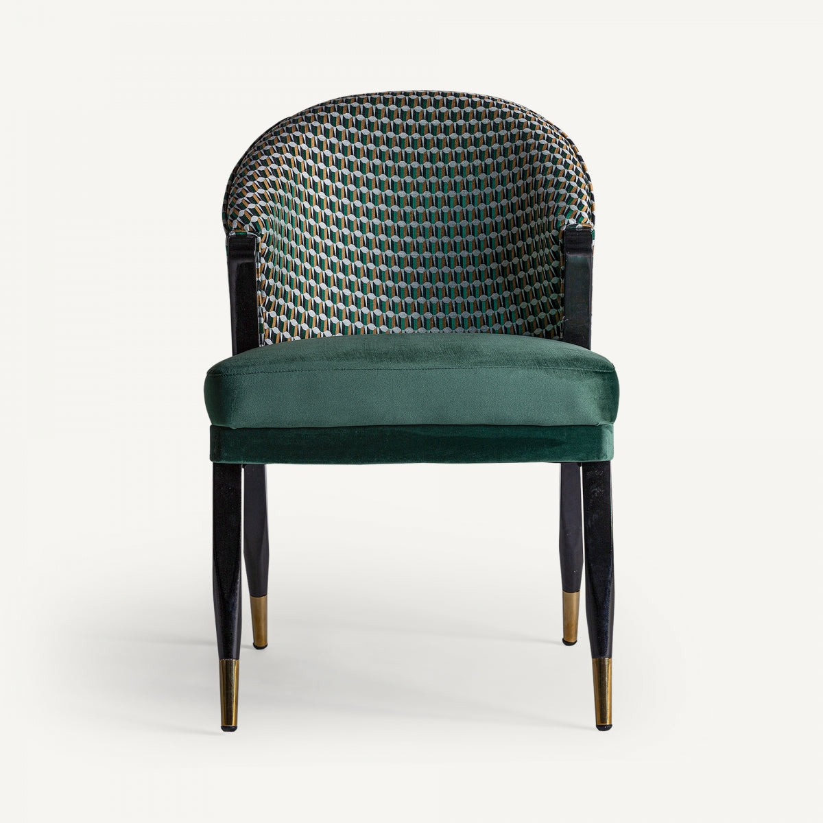 Chaise de salle à manger en velours vert | Vical Kelheim | REMO, mobilier et décoration d'intérieur