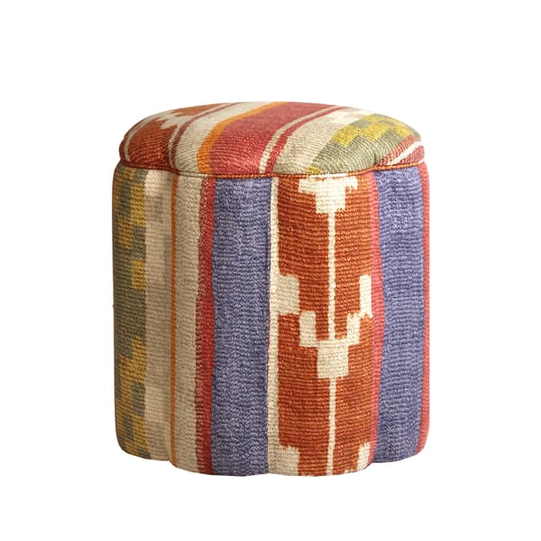 Pouf et tabouret Daisy Indus Brick | Andrew Martin - vue principale | REMO-HOME