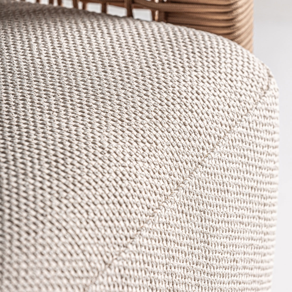 Fauteuil d'extérieur en tissu beige | VICAL Trena