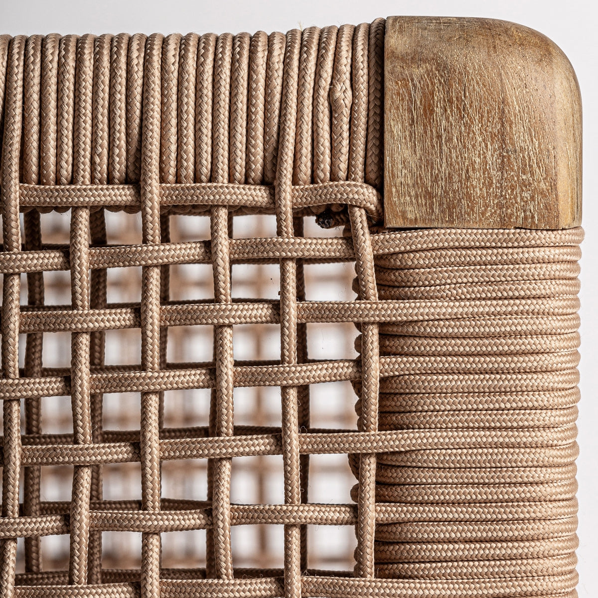 Fauteuil d'extérieur en tissu beige | VICAL Trena